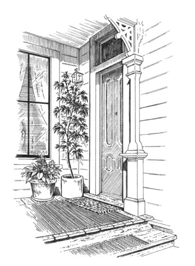 line drawings of joshua grindle inn