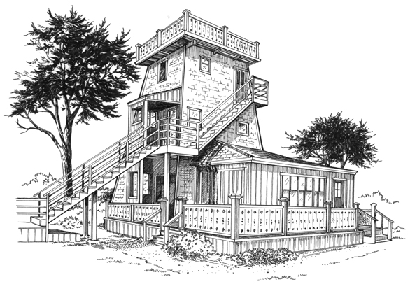 line drawings of joshua grindle inn