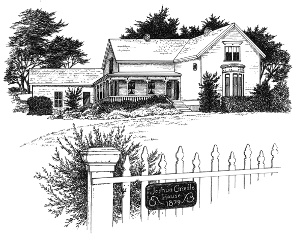 line drawings of joshua grindle inn